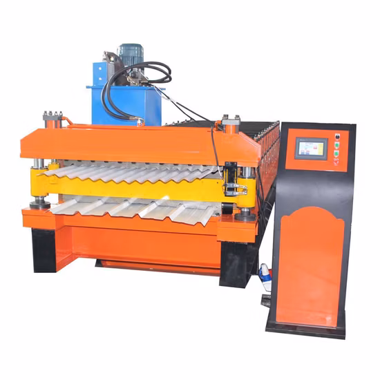 Automatische Wellblech-Wellenplatten-Metallwandplatten-Dach-Dachblechherstellungs-Fliesen-Rollformmaschine