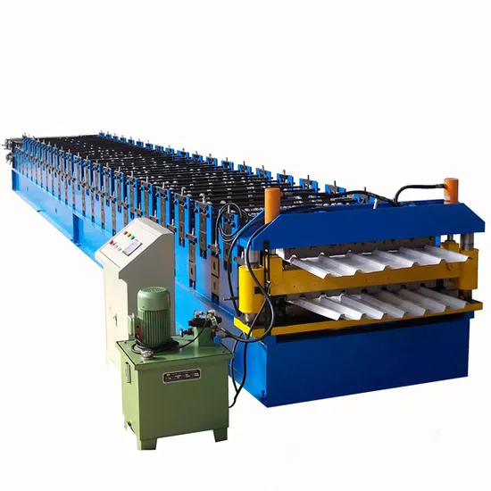 Ibr-Dachblech-Eisen-Stahlwelldach-Blech-Metalldoppelschicht-Fliesen-Platten-Rolle, die Maschine bildet
